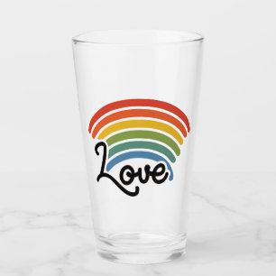 Verre Un arc-en-ciel d'amour