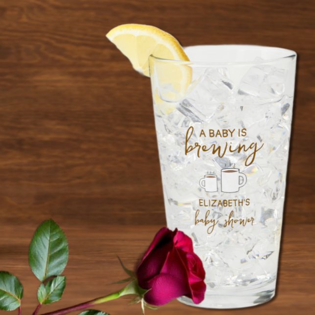 Verre Un bébé brasse du Baby shower (Créateur téléchargé)