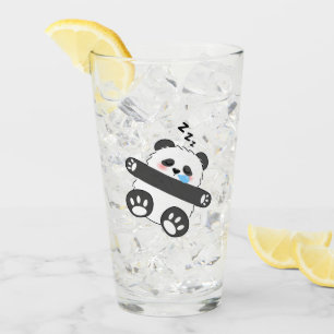 Verre Un bébé panda mignon dormant paisiblement
