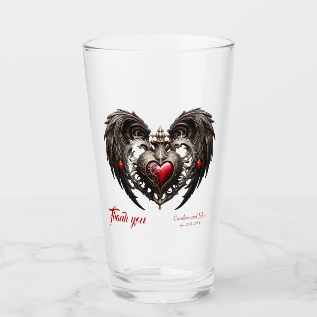 Verre Un coeur gothique étonnant (Devant)