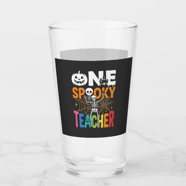 Verre Un design d'Halloween pour un professeur effrayant (Devant)