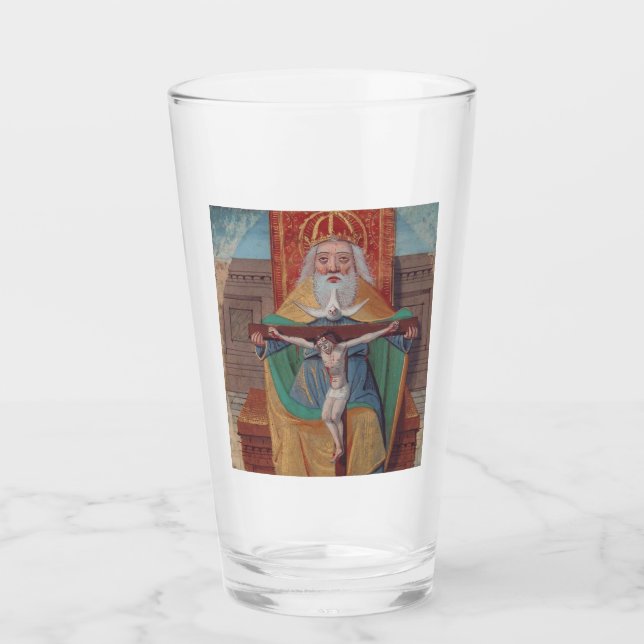 Verre Un Dieu Sainte Trinité en Gloire (Devant)
