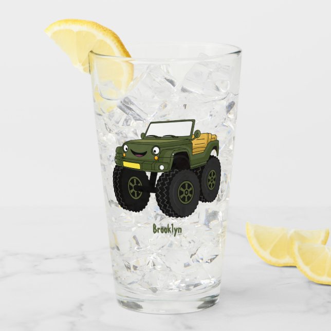 Verre Un Green Monster truck (Devant glace)