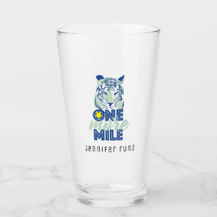Verre Un kilomètre de plus Motivational Blue Tiger Beer