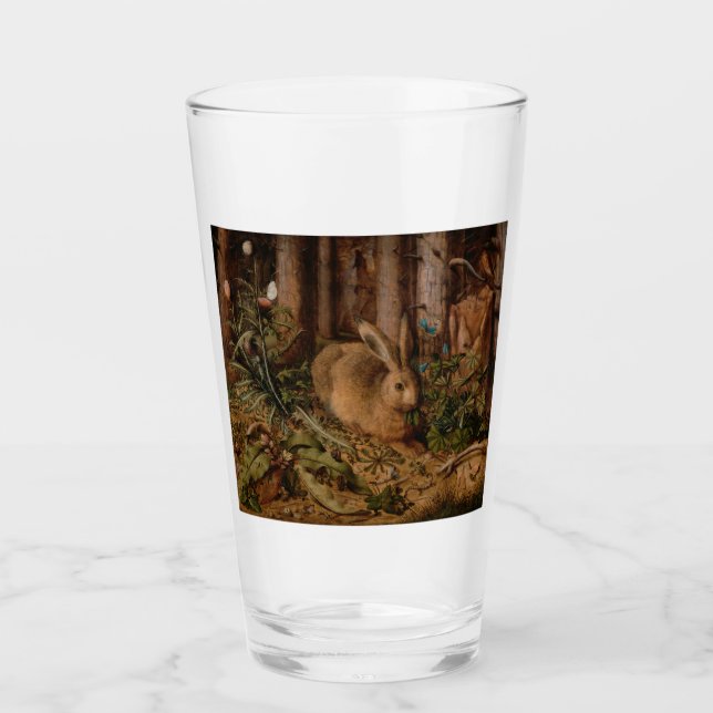 Verre Un lièvre dans la forêt (par Hans Hoffmann) (Devant)