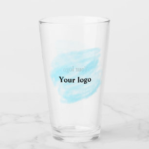 Verre Un logo personnalisé simple et élégant ici compagn