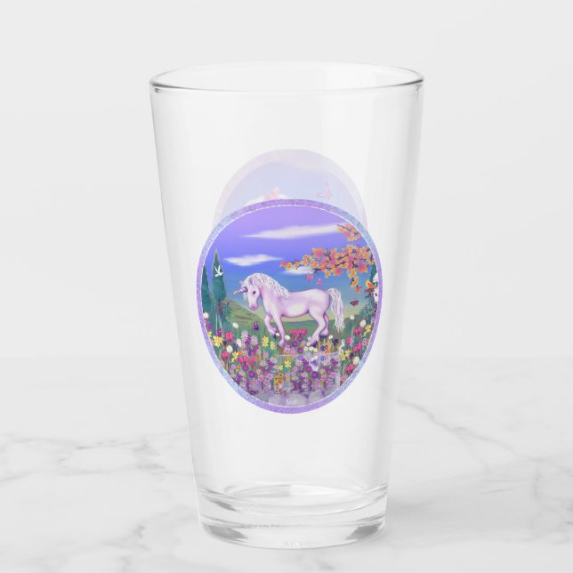 Verre Un paradis mauve (Devant)