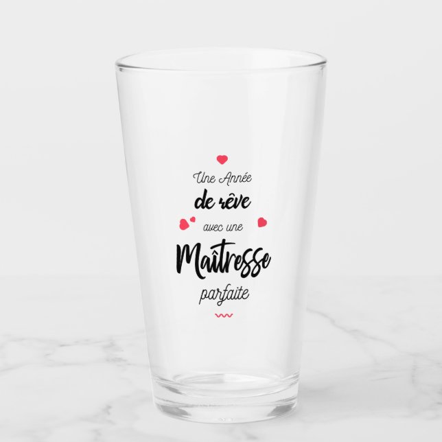 Verre Une année de rêve avec maîtresse (Devant)