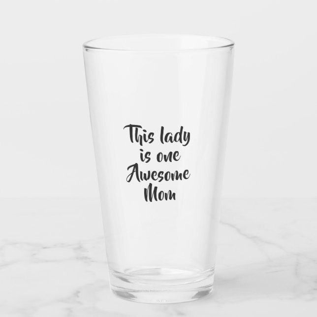 Verre Une maman géniale drôle (Devant)