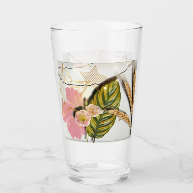 Verre Une touche de fleur d'hibiscus  (Devant)