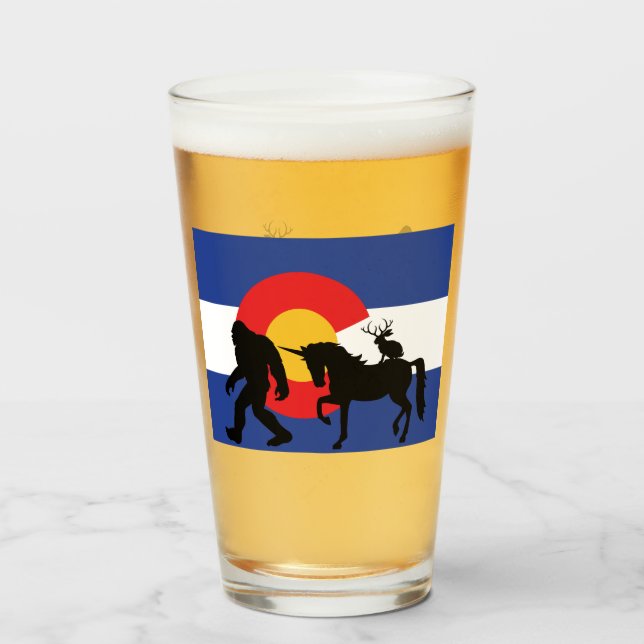 Verre Unicorne, Bigfoot et Jackalope (Devant (rempli))