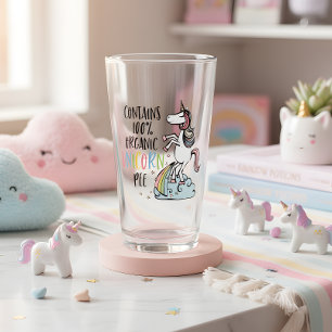 Verre Unicorne biologique Pee Funny Unicorne