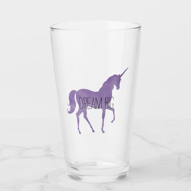 Verre Unicorne violette (Devant)
