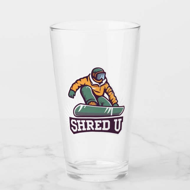 Verre Université de shred de snowboard (Devant)