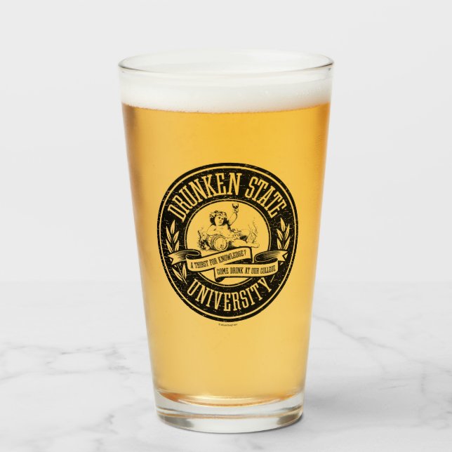 Verre Université d'État de Drunken (Devant (rempli))