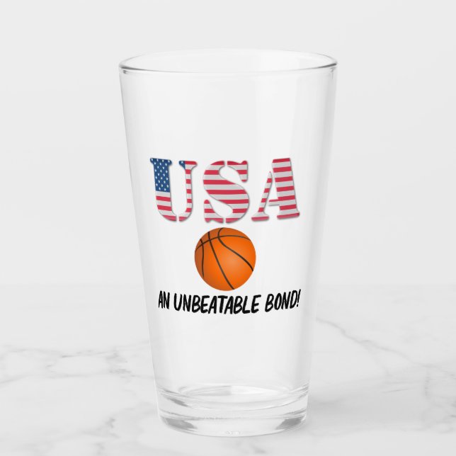 Verre USA et Basketball - Unbeatable Bond! (Devant)