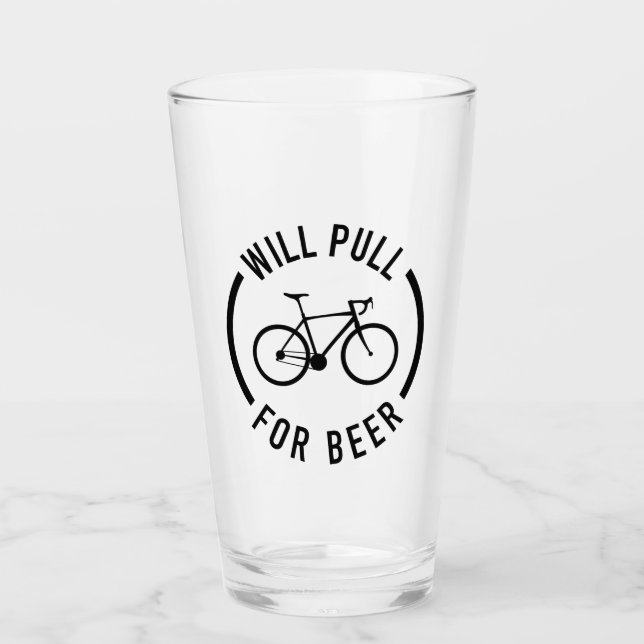 Verre Va Tirer Pour Le Vélo De Bière (Devant)