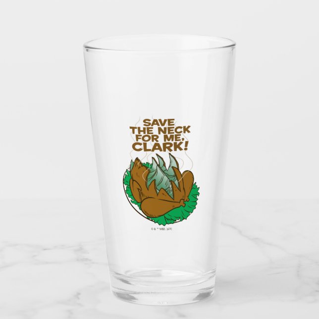Verre Vacances de Noël | Sauvez le cou pour moi, Clark ! (Devant)