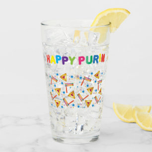 Verre Vacances heureuses de motif de partie d'enfants de