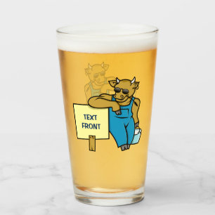 Verre Vache avec signe