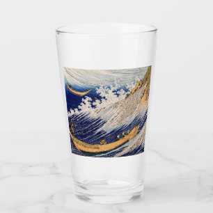 Verre Vagues océaniques Hokusai Bateaux en mer
