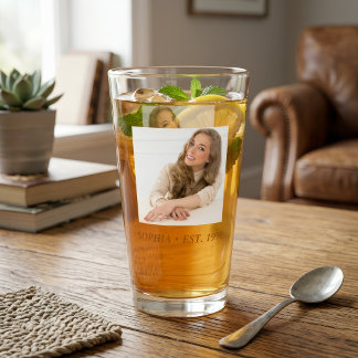 Verre vaisselle d'anniversaire personnalisée photo, Mode