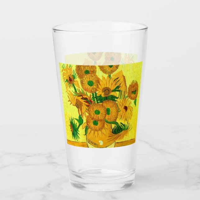 Verre Van Gogh Sunflowers (Devant)
