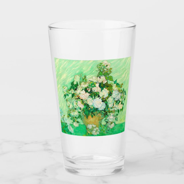 Verre Van Gogh White Roses (Devant)