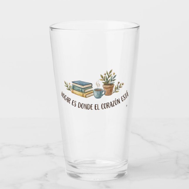 Verre Vaso de Vidrio Cozy Acuarela (Devant)