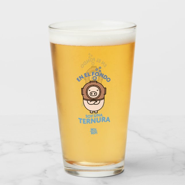 Verre Vaso│En el fondo soy una ternura (Devant (rempli))