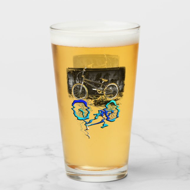 Verre Vélo BMX Sport Reflet coloré  (Devant (rempli))