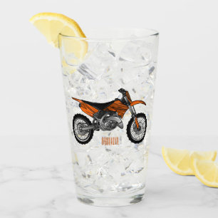 Verre Vélo droit hors route moto / motocross dessin anim