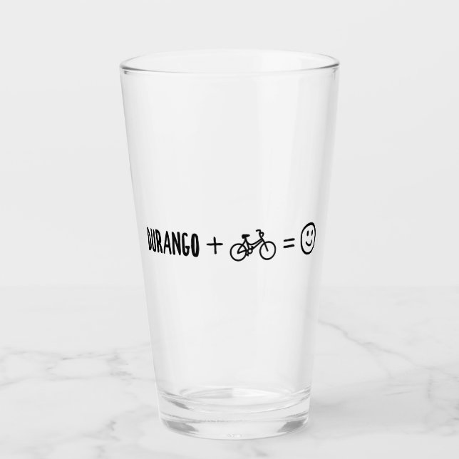 Verre Vélos Durango Colorado Plus vous rend heureux (Devant)