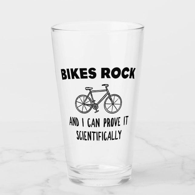 Verre Vélos Rock Et Je Peux Le Prouver Scientifiquement (Devant)