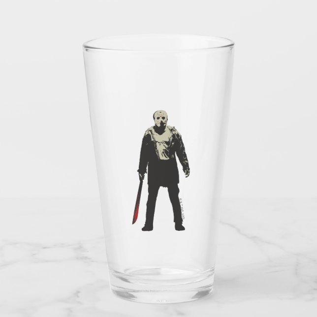 Verre Vendredi 13 | Jason Voorhees Caractère Art (Devant)
