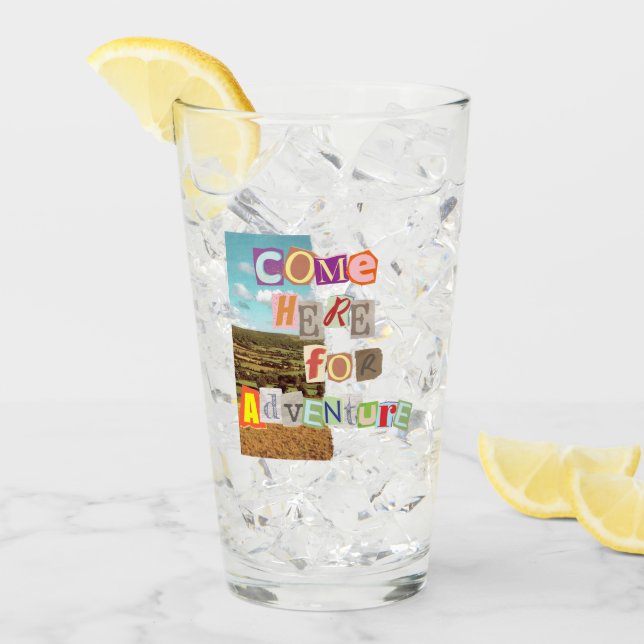 Verre Venez ici pour aventure.bw (Devant glace)