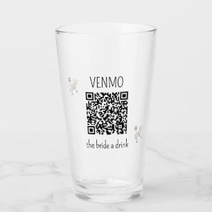 Verre VENMO la mariée une boisson QR Code Bachelorette P
