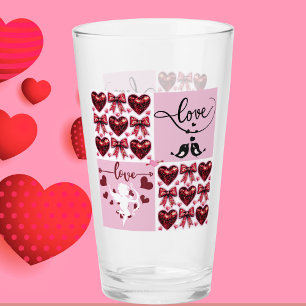 Verre Véritable Amour en rose