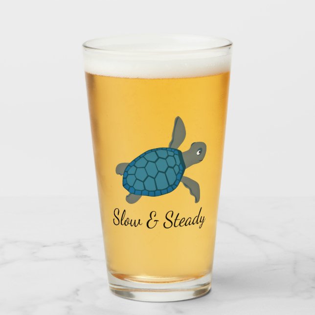 Verre Verrerie de conception de tortue (Devant (rempli))