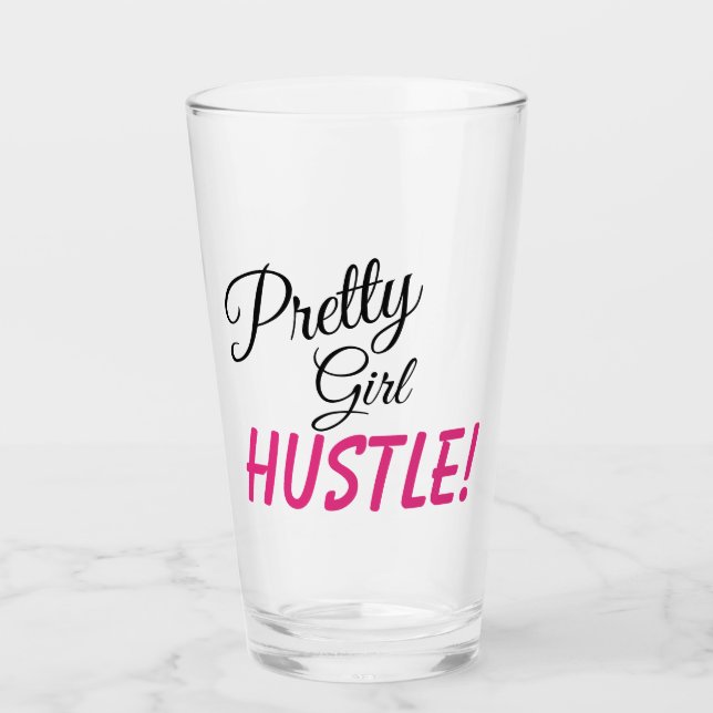 Verre Vêtements DIVA "Pretty Girl HUSTLE" (Devant)
