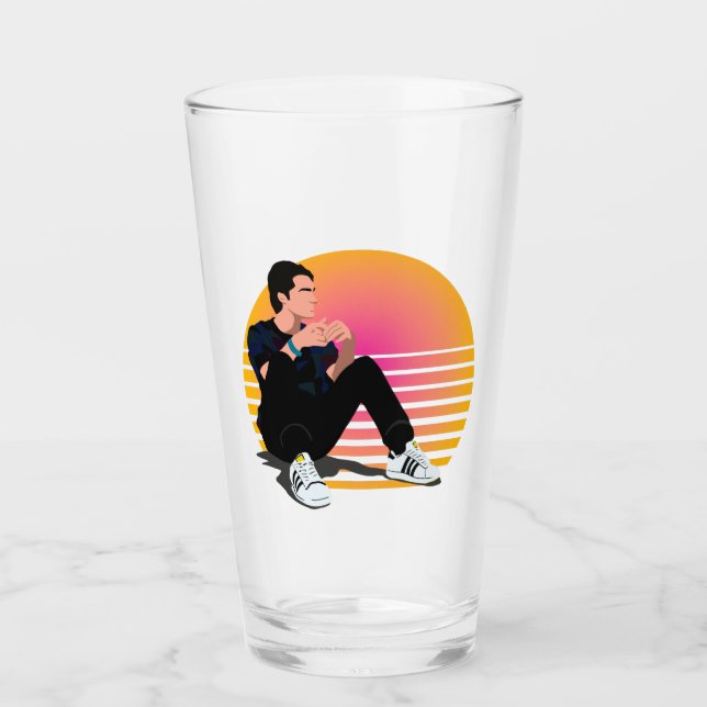 Verre Vibe rétro Marcus Baker années 90 (Devant)