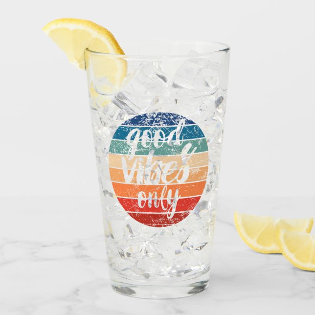 Verre Vibes Positives Uniquement (Devant glace)