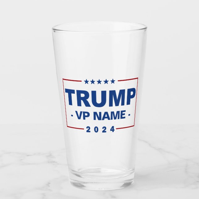 Verre Vice-président Trump 2024 sur mesure (Devant)