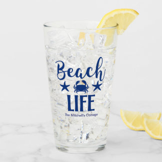 Verre Vie de PLAGE Citation Maritime Côtière Été Bleu
