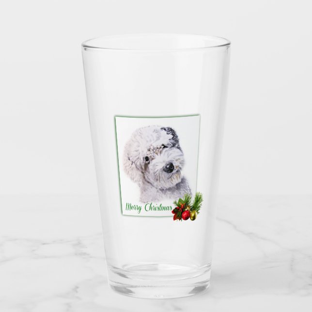 Verre Vieux chien de garde anglais (Devant)
