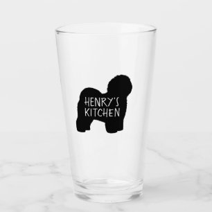 Verre Vieux Français Berger Silhouette Chien Personnalis
