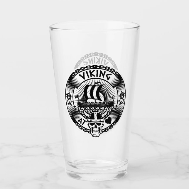 Verre Viking au coeur (Devant)