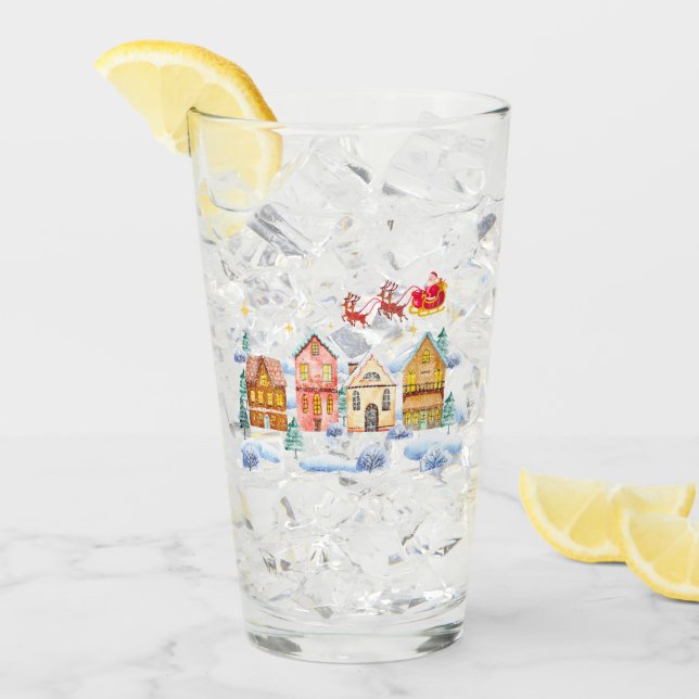 Verre Village de Noël du Pôle Nord du Père Noël (Devant glace)