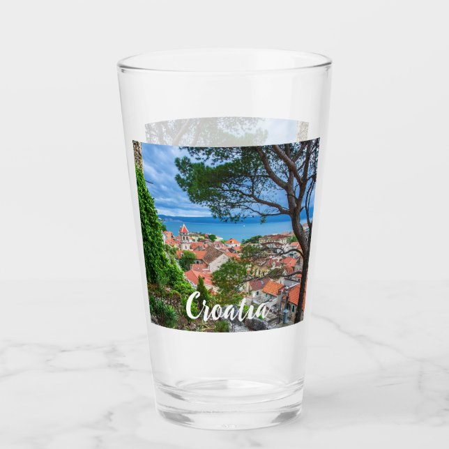 Verre Ville croate d'Omis (Devant)