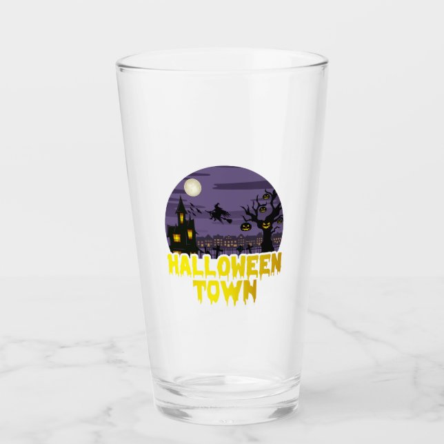 Verre Ville d'Halloween (Devant)